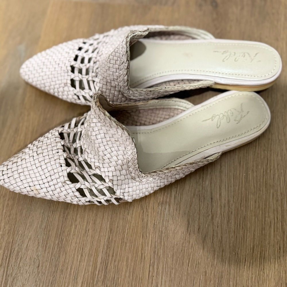 Rebels Cream Woven Flats